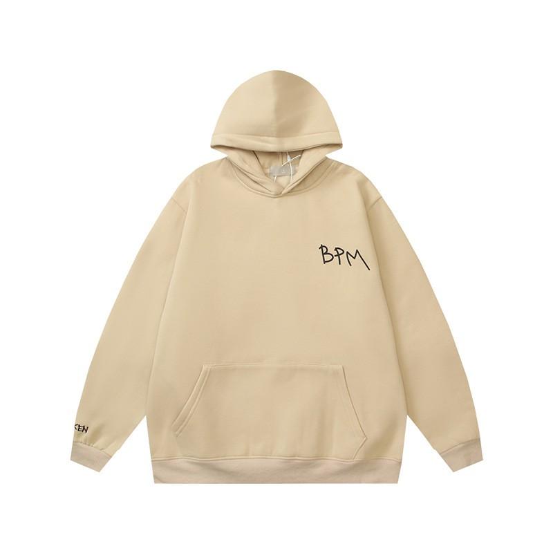 Mens Oversized Hoodie With Retro Moon Print Streetwear Sweatshirt Winter