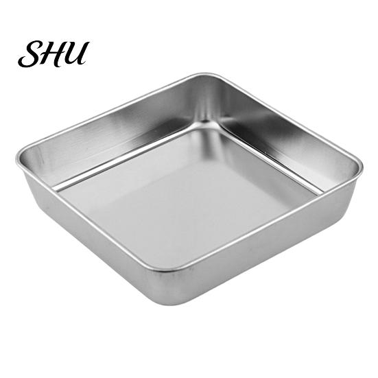 Roasting Pans Anti-deformed Baking Pan Unbreakable Stainless Steel Smooth Cookie Sheet Edges Square Food Plate Household Supplies