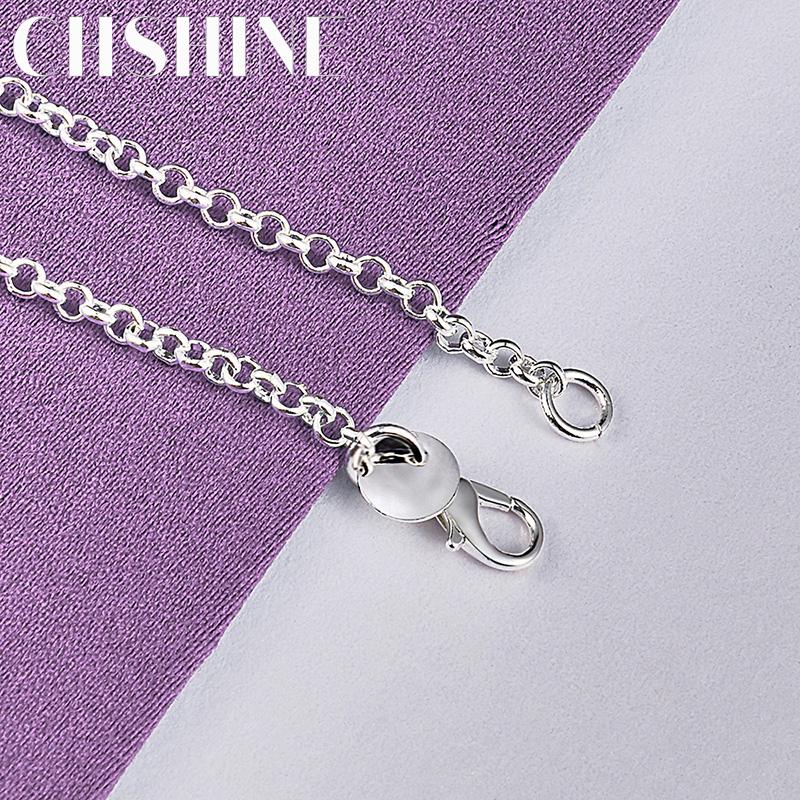 CHSHINE Fine 925 Sterling Silver Handcuffs Bracelet For Women Lovers Wedding Fashion Charm Jewelry