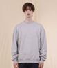 Ellamo Terry Basic Plain Plain Sleeve Point Zipper Oversized Sweatshirt [Gray]