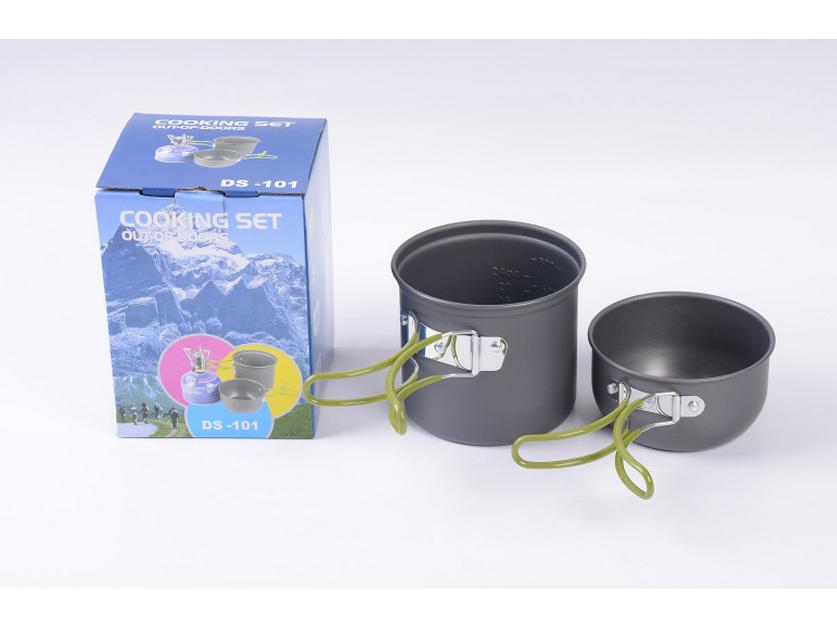 

DS-101 Portable Outdoor Camping Picnic Cookware Set серый
