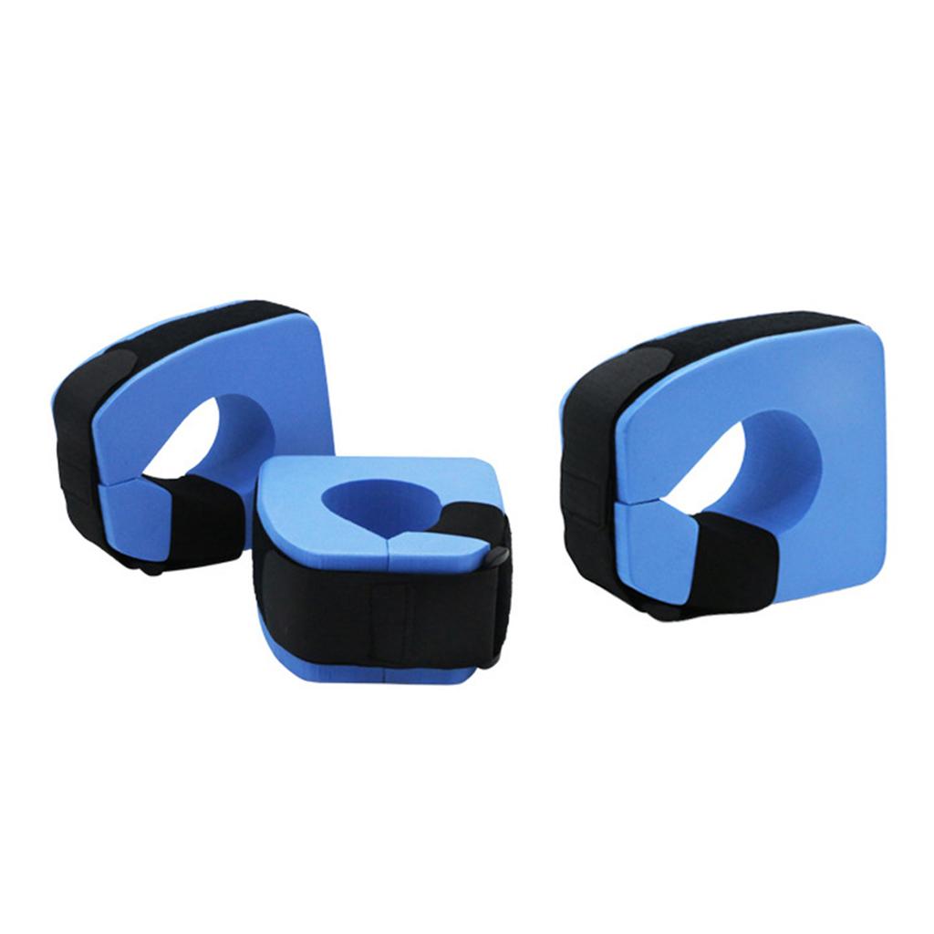 1Pair Foams Swim Aquatic Cuffs Ankles Arm Belt with Adjustable Webbing Swim Arm Band Float Hoop for Childrens Adult