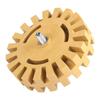 100mm 4in Grinding and Polishing Zigzag Teeth Shape Rubber Wheel Eraser(Shank)