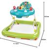 BRIGHT STARTS Trotteur bébé pliable- Safari- Jouets interactifs, Hauteur Réglable, cadeau bébé 6M+
