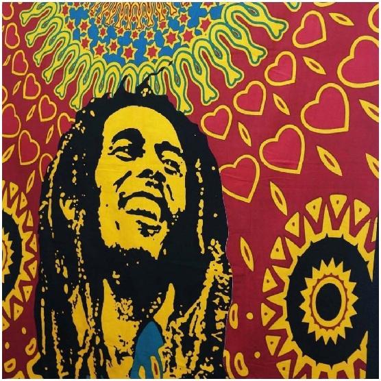 Third Eye Export Cotton Bob Marley Poster One World 42x30 – Hippie Decor Wall Hanging For Bedroom Wall Decor | Boho Tapestry | Boho Aesthetic Bob