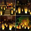 Halloween Outdoor Decoration Solar Lights Lighted Skeleton Hands Stakes Waterproof Skull Solar Garden Lights for Garden Decor