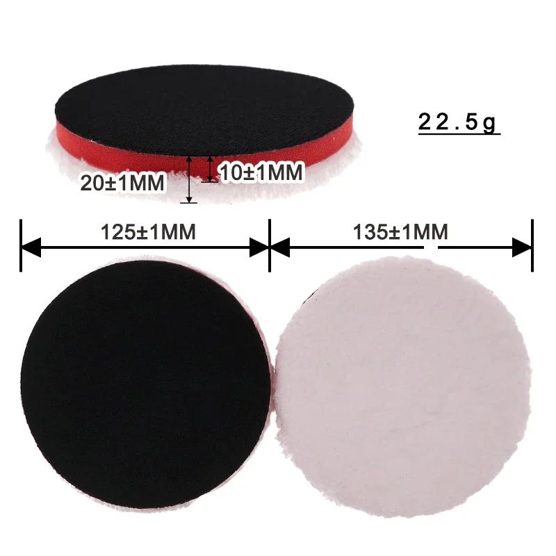 3/5pcs 5-Inch Microfiber Cutting Pads with Hook & Loop Backing - Ultra-Soft Polishing Pads for Car Detailing Waxing and Buffing