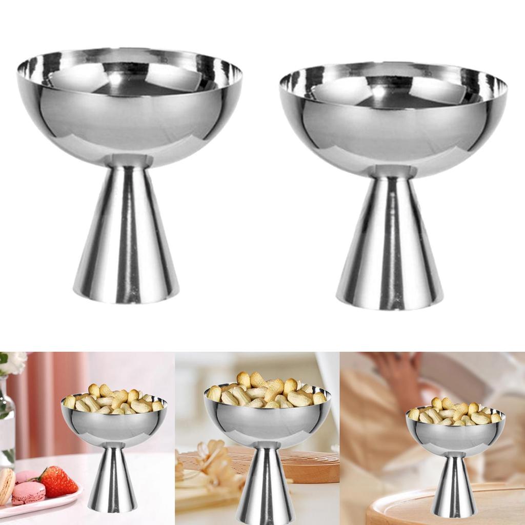 Kelchschale Edelstahl Mini Trifle Schale Feiertagsparty Dessertschale Servierschale für Milchshakes Parfait Trifle Dessert Snack