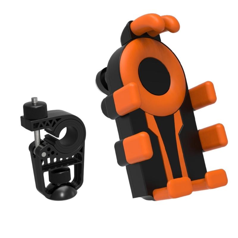 Shockproofed Cycling Phone Mount Nonslip Handlebars Clamp Cycling Gear for Outdoor Sport