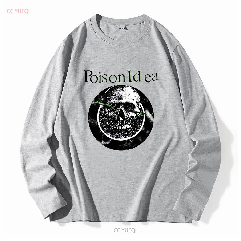 REPRINT 90 s Poison Idea band T shirt short sleeve tee NH9009 vintage Washed fashion Casual Stretched streetwear Slightly