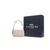 Coach Nolita 19 Signature Print Zipper Closure Coated Canvas Handheld Crossbody Shoulder Bag Small Women bags Sand Gray-Brown Multicolor CY236-SVXCU
