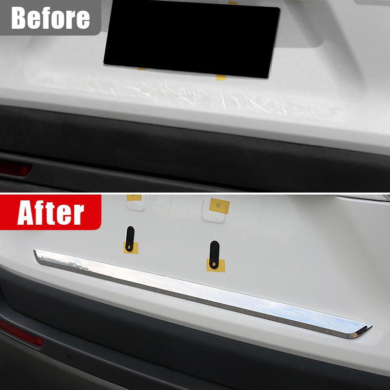 For Toyota RAV4 XA50 Hybrid 2019-2021 2022 2023 2024 ABS Car Rear Trunk Lid Cover Trim Tailgate Tail Gate Molding Garnish Strip
