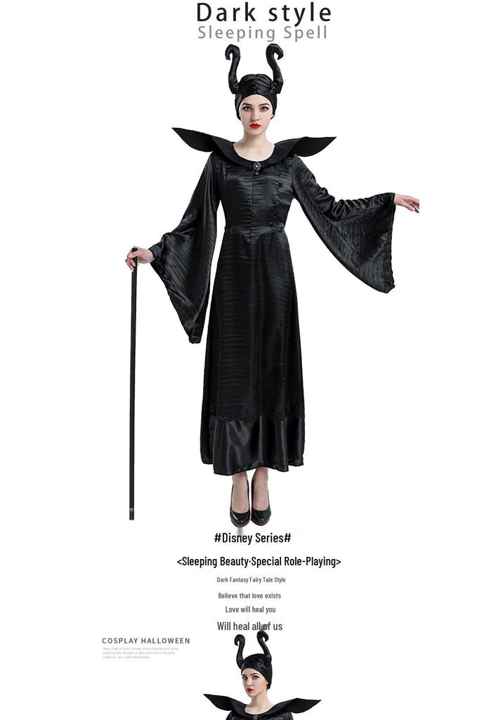 Dark Queen Witch Costume for Adults - Halloween Magic