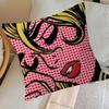 1 Pc Pop Art Comic Girl Cushion Cover Retro Abstract Throw Pillow Case For Sofa Living Room Cafe Decor Colorful Pillowcases