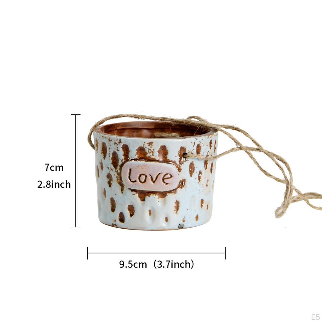 Elegant Hanging Ceramic Planter for Outdoor Spaces