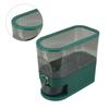 Rice Dispenser PET PP Sealed Grain Bucket Dry Food Storage Container with Measuring Cup for Kitchen