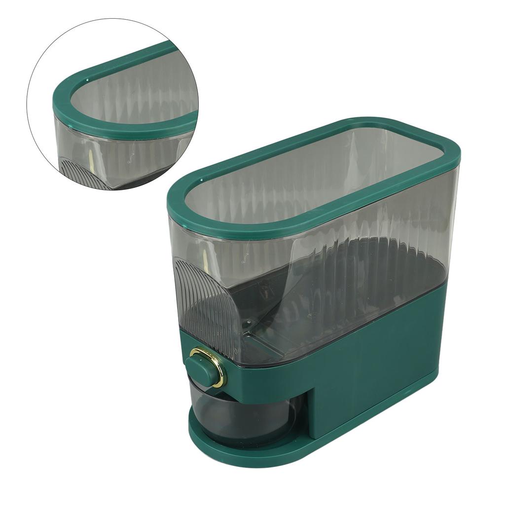Rice Dispenser PET PP Sealed Grain Bucket Dry Food Storage Container with Measuring Cup for Kitchen