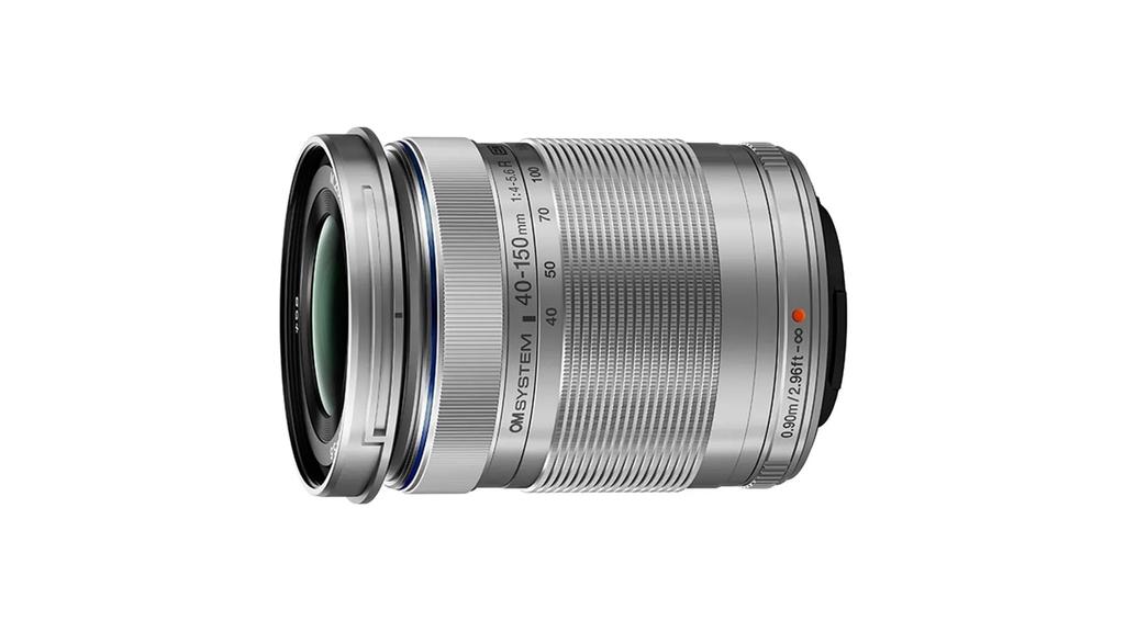 OM SYSTEM Olympus Digital R Silver Micro Four Thirds System Camera Zoom Lens Portable Design M.Zuiko 40-150mm F4.0-5.6 3.75x