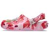 A BATHING APE x Crocs Classic clog camouflage print comfortable and versatile hole shoes unisex pink