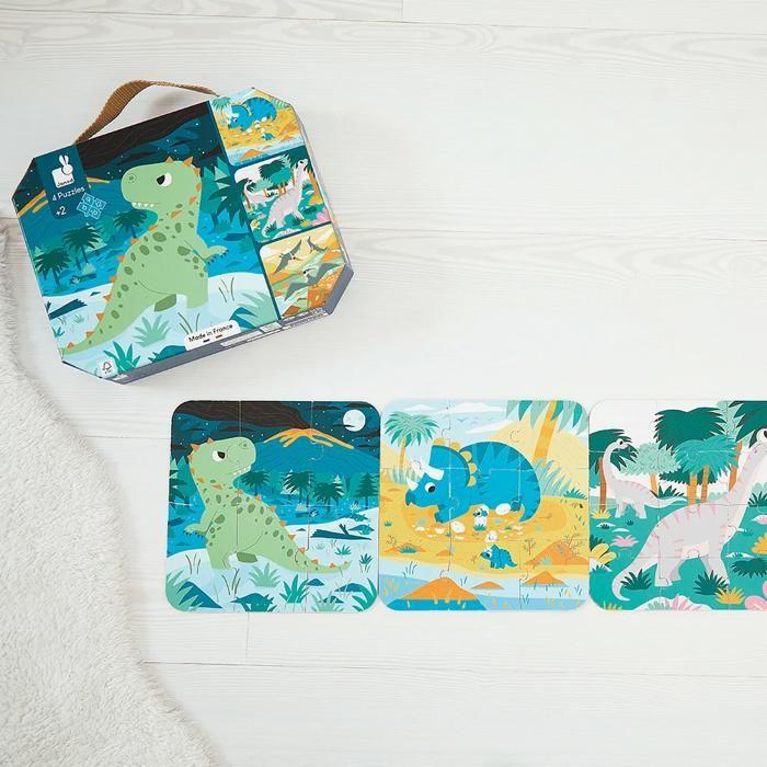 4 Puzzle Dinosaures Evolutifs
