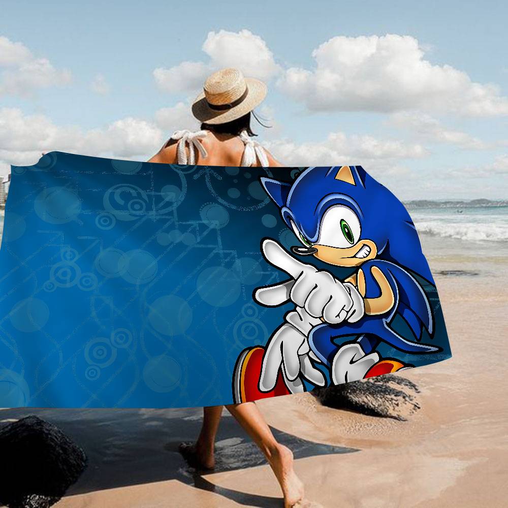 Anime S-SonicS H-HedgehogES Big Microfiber Beach Towels Quick Dry Towel Sand Beach Towels Pool Towel For Travel Swim Pool Yoga