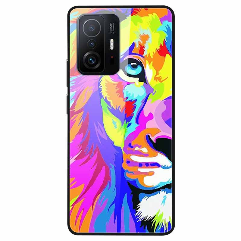 Luxury Case for Xiaomi Mi 11T Pro Cover Tempered Glass Cover for Xiaomi 11T 11 T Pro Phone Case for Xiaomi 11TPro Fundas 2021