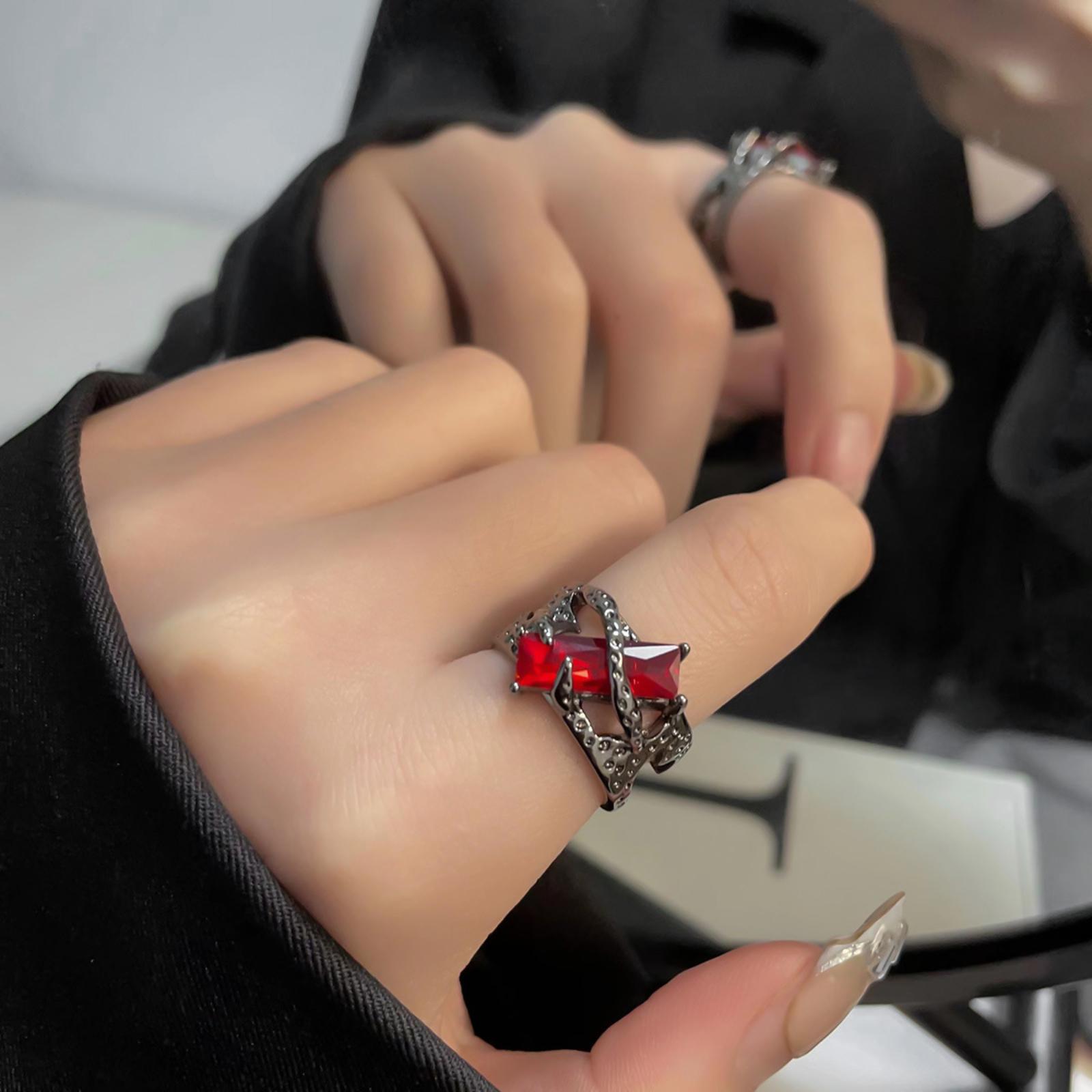 Unique Fashion Ring For Index Finger: Design One Size чёрный