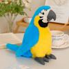 Lifelike Parrot Plush Toy Lovely Cartoon Macaw Doll Stuffed Simulation Bird Animal Plush Doll Birthday Gift for Kids Home Decor
