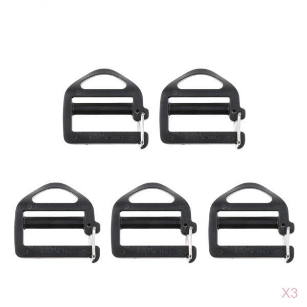 15pcs 25mm Webbing Plastic Belt Buckles Backpack Fastener Buckle
