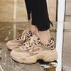 2025 Leopard Print Dad Shoes Women's Mesh Breathable Summer New Casual Super Comfortable Sports Women's Shoe