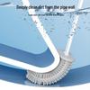 Wall-mounted Silicone Toilet Brush Set