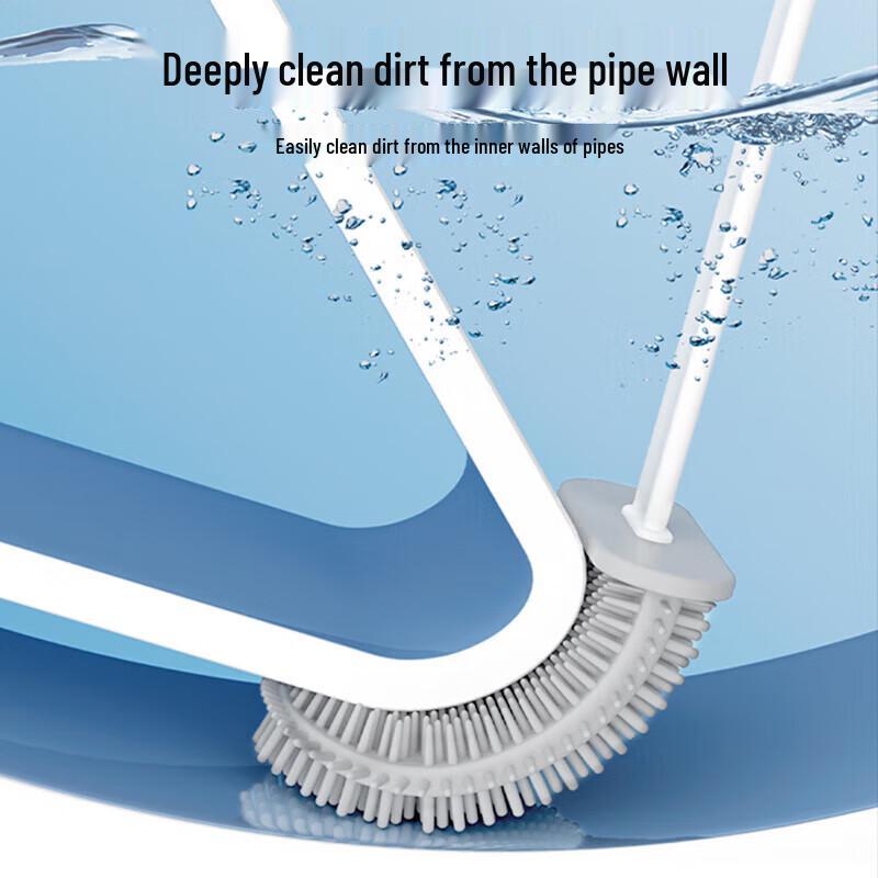 Wall-mounted Silicone Toilet Brush Set