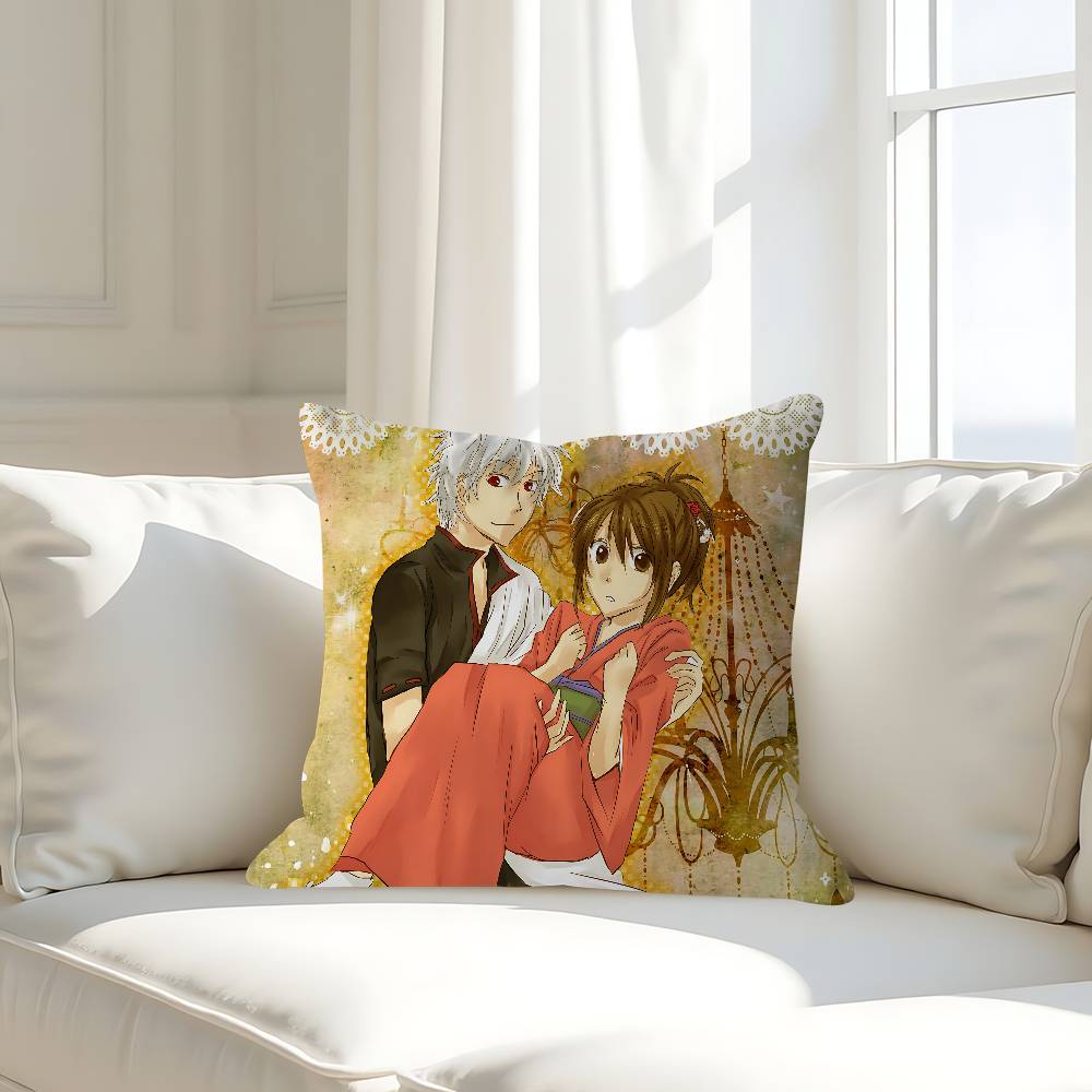 

Anime G-GINTAMA Pillow Case Removable Washable Cushion Cover – All-Season Soft Linen 16x16Inch