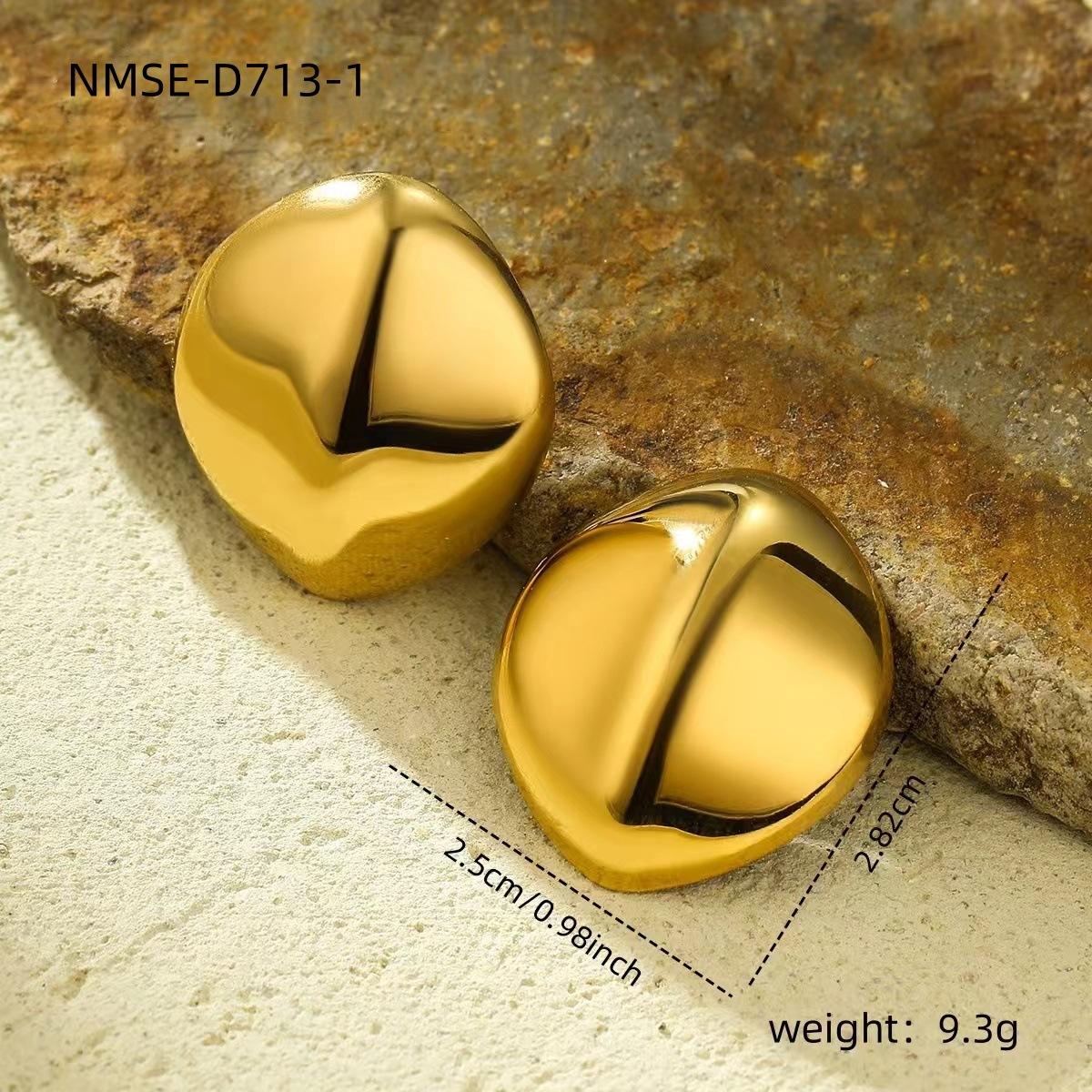 GEMCHIC Women s Geometric Minimalist Gold Earrings Stainless Steel Studs