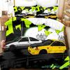 Initial Ae86 Jungen Schlafzimmer Bettwäsche Set Einzelbett Twin Full Queen King Size Aldult Bettbezug 3D Anime Bettlaken Set