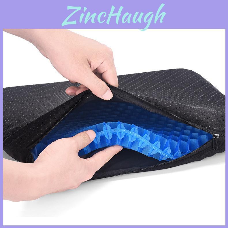 Gel Seat Cushion For Office And Car Cooling Summer Gel Padding With Nylon Cover