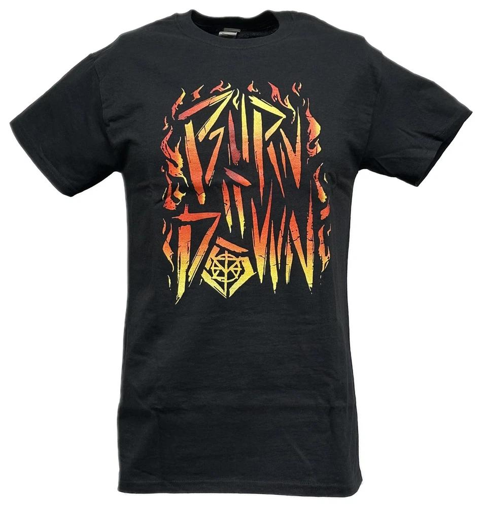 Seth Rollins Burn It Down Unisexs Black Tshirt S