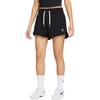 New Nike Sports Shorts Women's 010 Black/Dune White IB2723-010