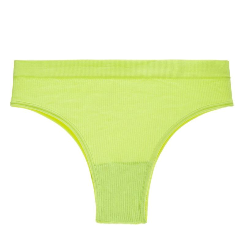 

Wind Seamless Large Size Women s Thong Women s Sweatpants Solid Color Threaded Breathable Sexy Comfortable Leggings XL фарби люмінесцентні зелений колір