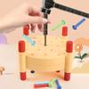 Montessori Toys Colors Hammering Pounding Table Boy Girl-Friendly Hammers For Hand-Eye Coordination Early Learning