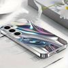 Laser Crystal Fluid Plated Glass Design Phone Case Phone Case Suitable for Samsung Galaxy S26 S25 S24 S22 S21 S20 FE/Ultra/Plus