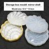 Shell Storage Box Mould Diy Crystal Epoxy Glue Antique Table Storage Box Mould