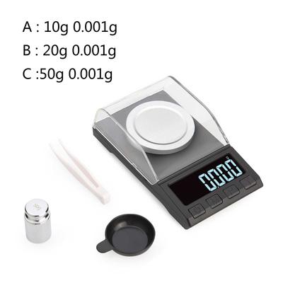 3 Types Digital Milligram Scale with 8 Units G/tl/dwt/gn/ozt/oz/ct/mg Portable Jewelry Scale for W/ LCD Backlit Tare Pow