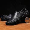 Fashion Octopus Soft Sole with Fashionable Design Loafer Handmade Comfortable Shoes Men's Unique Design Large Size Casual Leather Shoes