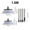 Multipurpose Garden Cleaning Shovel, Flat Shovel Ice Shovel Weeding Planting Farm Weeding Tools Metal Weed Cleaning Shovel 120cm