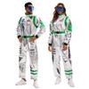 Unisex Astronaut Costume Cosplay Jumpsuit Halloween Party Space Theme Role Play Outfit