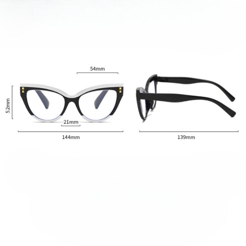 Cat Eye Frame Blue Light Blocking Presbyopia Eyewear Ultra Light Reading Eyewear Luxury Oversized Far Sight Glasses