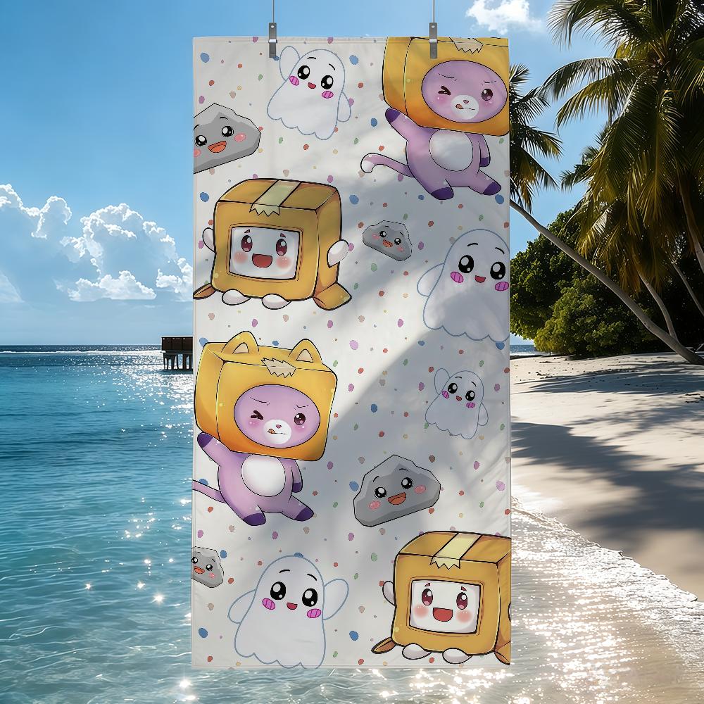 Cartoon L-Lankyboxes-S Towel Quick Drying Beach Towels Are Suitable For Swimming Pools Camping Yoga And The Gym
