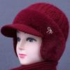Warm Knitted Hat Thickened Duck Tongue Cap Casual Beret Hat  for Women
