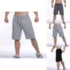 Calções de Ginástica Elásticos Lisos Masculinos Calças de Corrida Esportivas Confortáveis S-3xl Preto